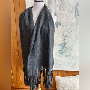 NWT Lucky Brand Scarf Fringe / Wrap 
Gray New! Incredibly Soft!